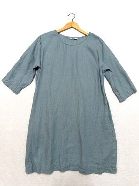 Linenfox sz M dress tunic with side pockets